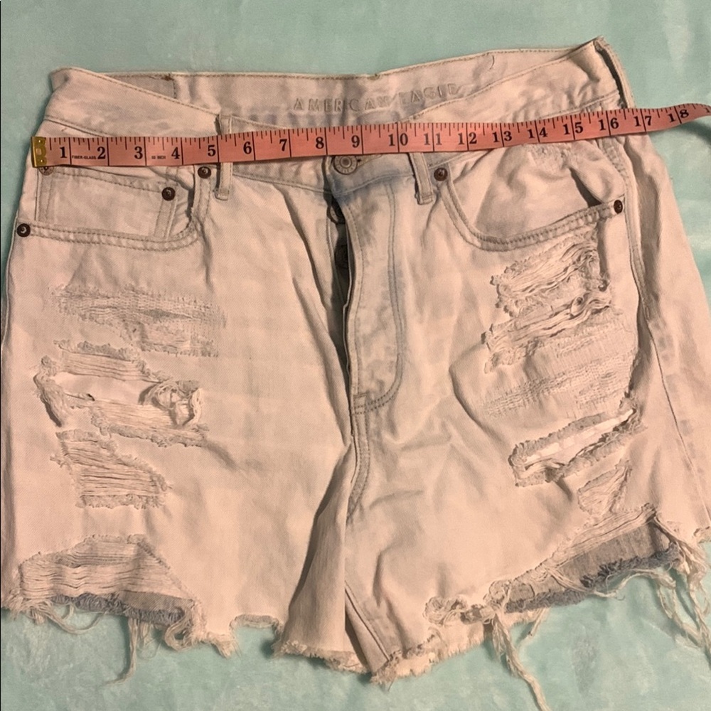 American Eagle Outfitters Women's Light Distressed Jean Shorts